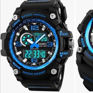 Men’s digital outdoor military watch 50m led